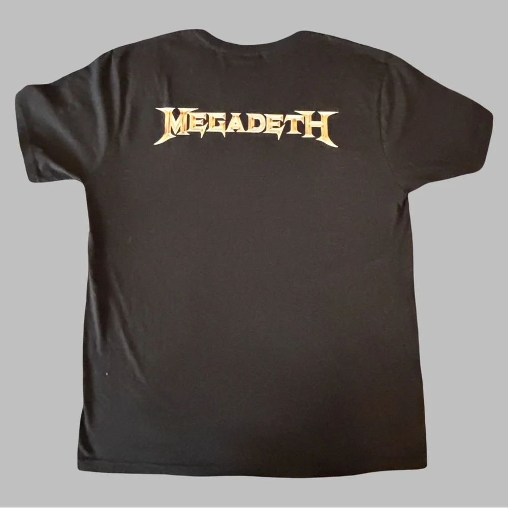 MEGADEATH Men’s Vintage Black Graphic Tee Size XL - Picture 2 of 9